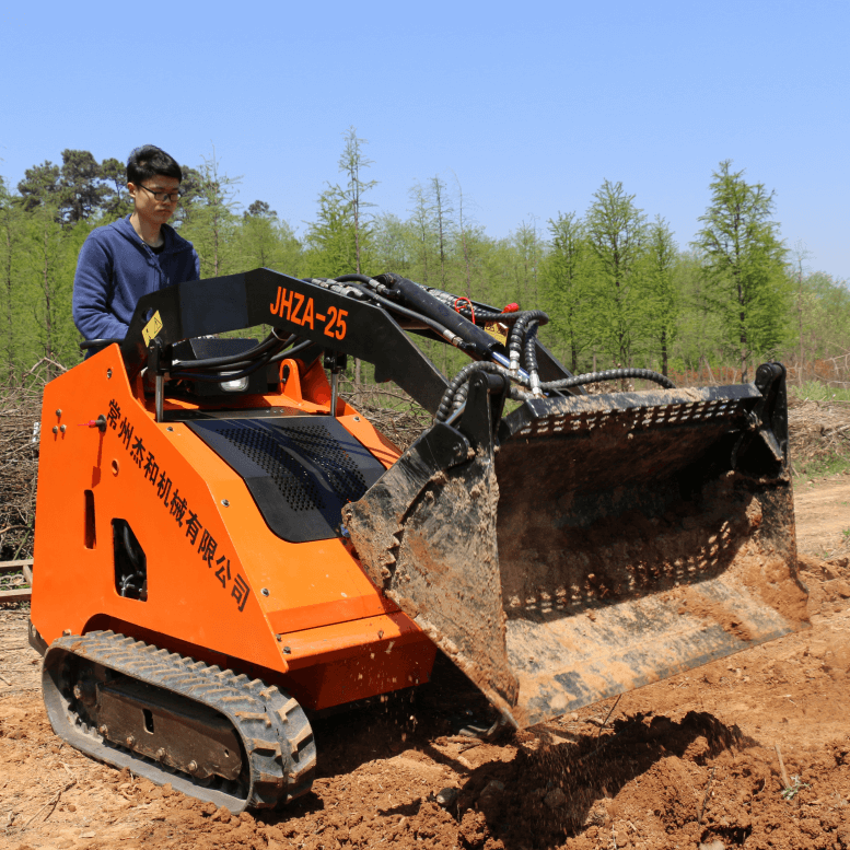 Crawler type Mini Skid Steer Loader with Auger like bobcat dingo ditch with Different